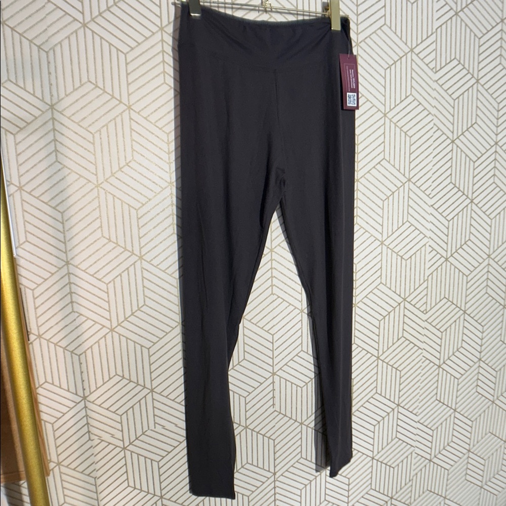Brown Satina Leggings
